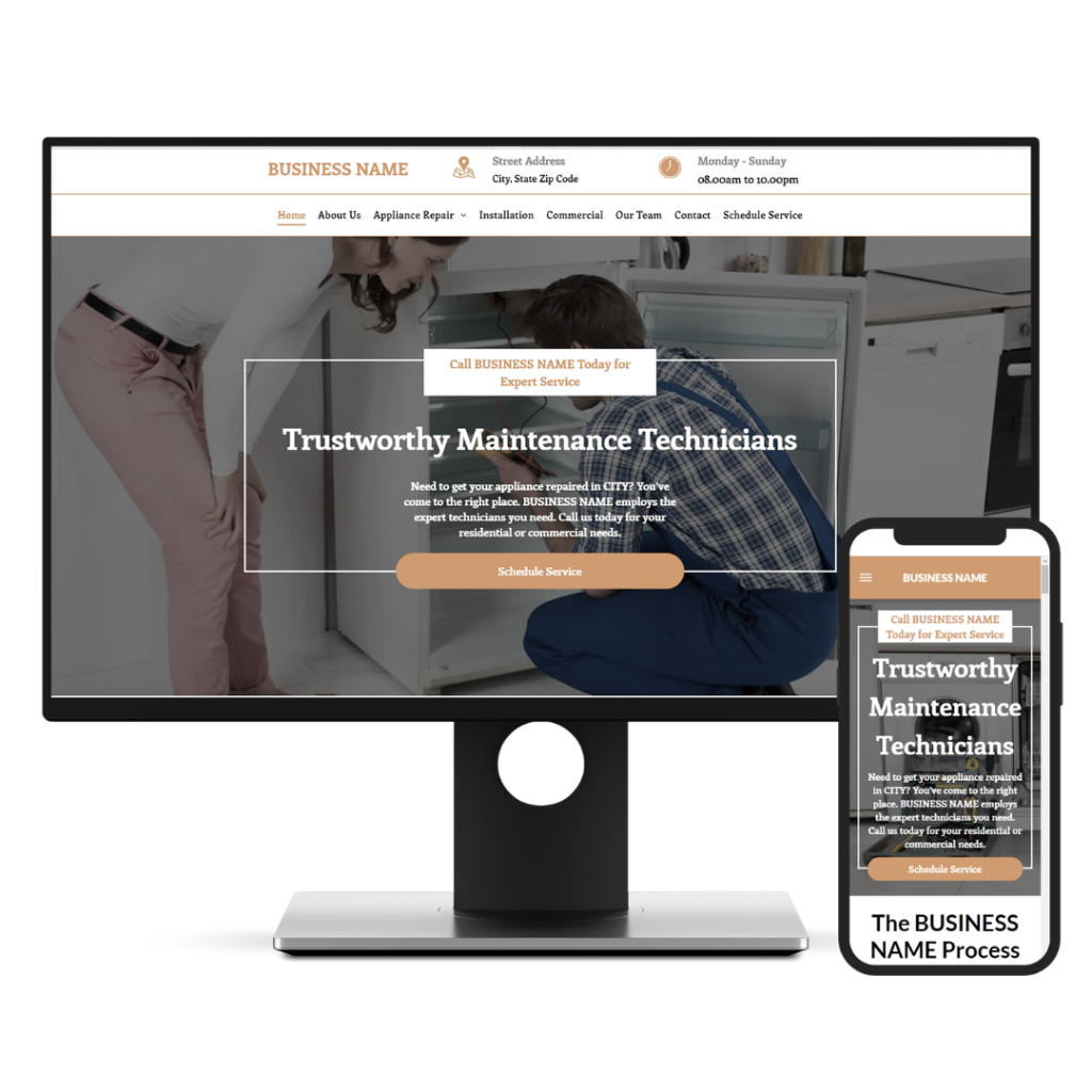 Website mock up